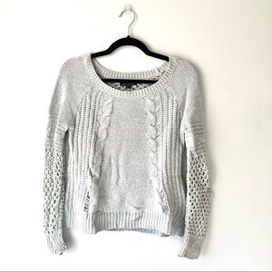 American Eagle Light Blue Knit Sweater